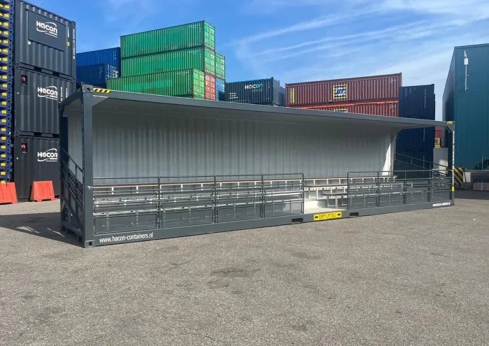 Conteneur 40 pieds High Cube Tribuna événements – équipé de sièges