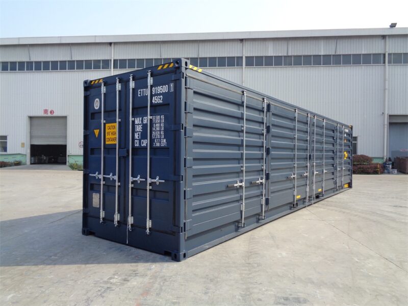 Conteneur 40 pieds High Cube porte latérale (ouverture latérale) – neuf (premier voyage)
