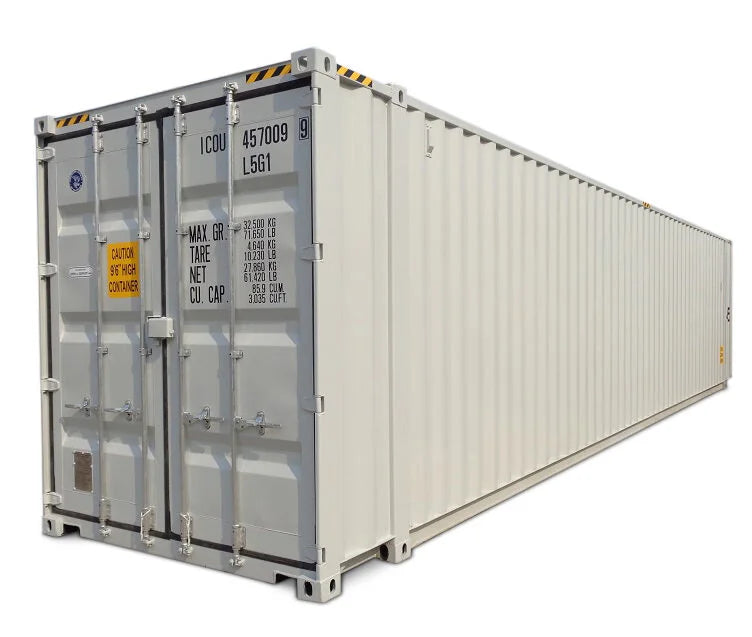 Conteneur maritime 45 pieds High Cube pour capacité maximale de stockage