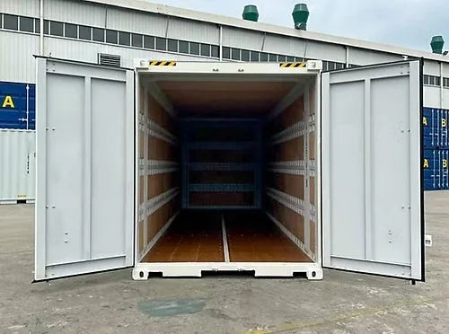 Conteneur maritime 25 pieds HC Pallet Wide avec intérieurs premium