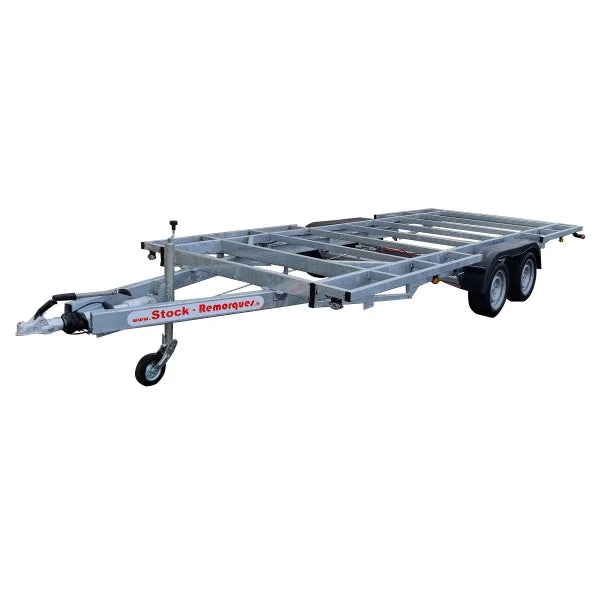 Remorque pour tiny house 5,40m x 2,44m – Timone démontable (3500 kg) – premium