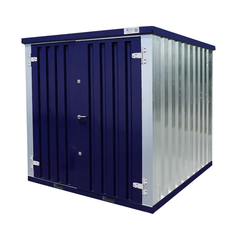 Box Conteneur modulaire démontable Bicolore 2x2m avec plancher surélevé