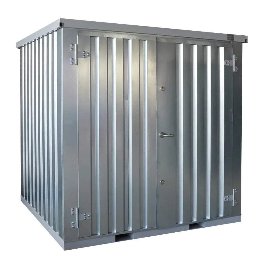 Box de stockage modulaire 2x2m galvanisé a Caldo avec plancher renforcé