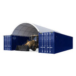 Hangar voûté robuste pour Conteneur 20×40 pieds avec fond fermé – photo 3