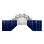 Hangar voûté robuste pour Conteneur 20×40 pieds avec fond fermé – photo 4
