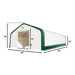 Hangar de stockage renforcé avec double Traliccio 20’x33’x16′ – photo 2