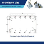Hangar de stockage renforcé avec double Traliccio 20’x33’x16′ – photo 7
