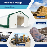 Hangar de stockage renforcé avec double Traliccio 20’x33’x16′ – photo 8