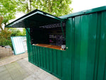 Kiosque-bar modulaire pliable 5.9 m² vert Turchese RAL 6016 – photo 2