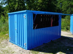 Kiosque-bar modulaire pliable 7.84 m² bleu gentiane – photo 3