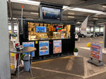 Kiosque-bar modulaire pliable 7.84 m² bleu gentiane – photo 5