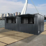 Kiosque-bar modulaire XL 12 m² – acier anthracite – photo 3