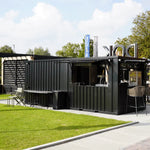 Kiosque-bar modulaire XL 12 m² – acier anthracite – photo 6