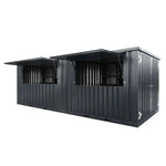 Kiosque-bar modulaire XL 12 m² – acier anthracite – photo 1