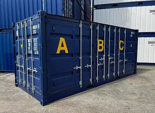 Conteneur 20 pieds ouverture latérale complète pour le stockage sécurisé
