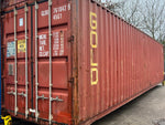Conteneur maritime 40 pieds High Cube d’occasion – rouge oxyde RAL 3009 (Cargo Worthy) – photo 1