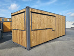 Conteneur Bar mobile 20 pieds 15 m² avec revêtement en bois et ouverture basculante – photo 3