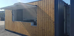 Conteneur Bar mobile 20 pieds 15 m² avec revêtement en bois et ouverture basculante – photo 4