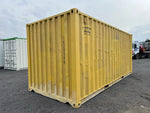Conteneur maritime d’occasion 20 pieds en acier CORTEN jaune – photo 4