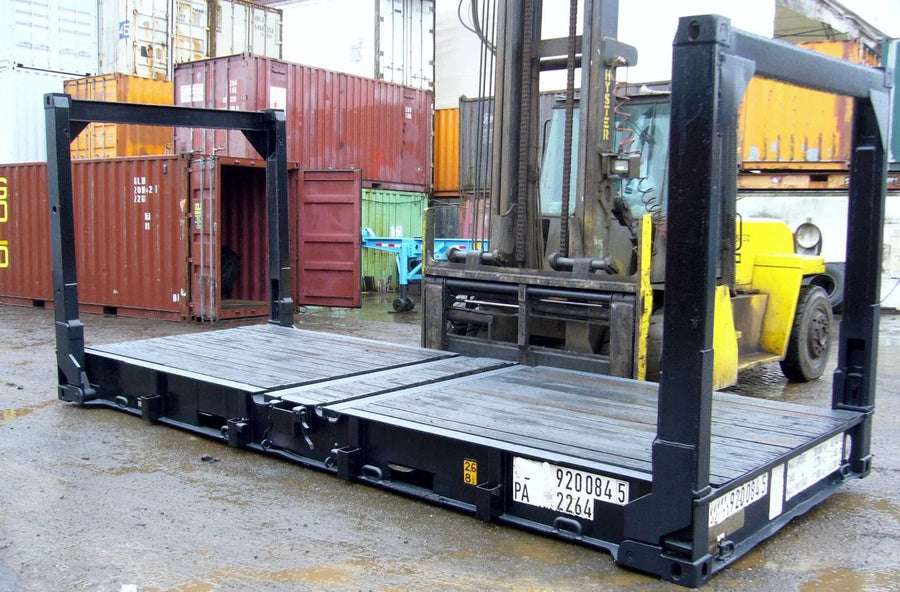 Conteneur Plateforme Flat Rack pliable 20 pieds pour charges lourdes