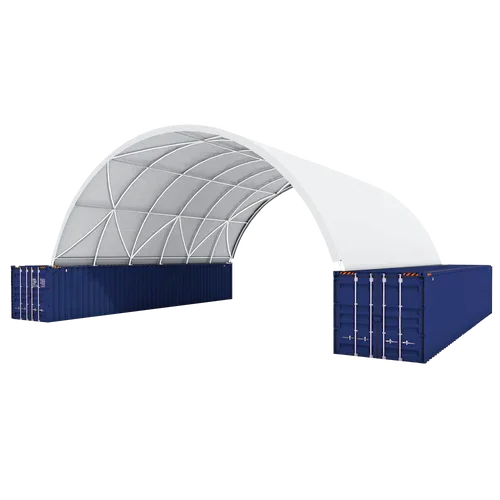 Couverture voûtée robuste pour Conteneur Marittimi 12.19m x 12.19m x 3.96m