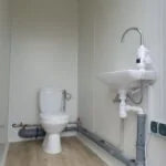 Module sanitaire double pré-équipé 4,85 m² avec WC et douche – photo 9