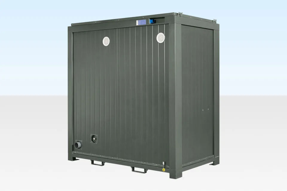 Freestanding double sanitary module – Bottiglia green