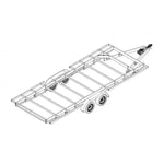 Remorque modulaire robuste pour Tiny House et Strutture Mobili 6m x 2.44m – photo 2