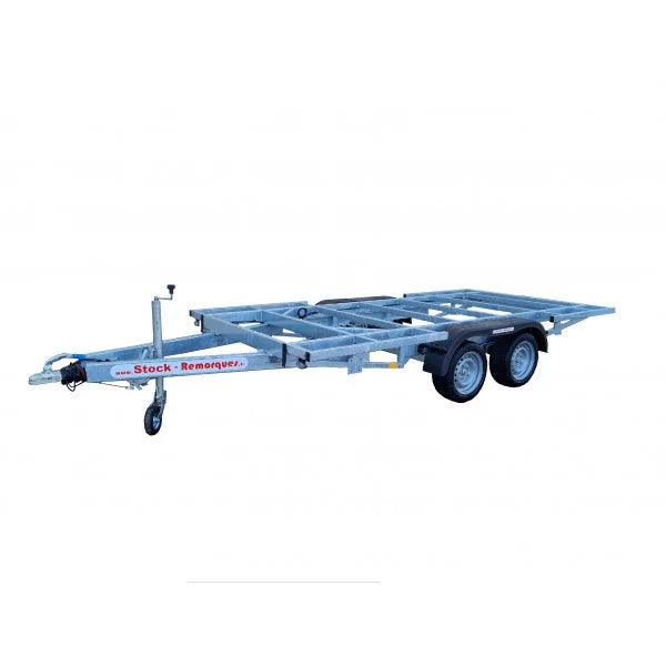 Remorque robuste double Asse pour Tiny House et Strutture Mobili 4x2m