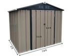 Abri extérieur en métal 6×8 pieds robuste et sécurisé – photo 2
