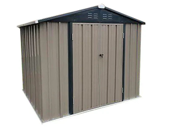 Abri extérieur en métal 6×8 pieds robuste et sécurisé