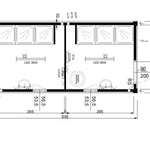Unité sanitaire mobile d’occasion 14.8 m² avec 6 douches et sanitaires intégrés – photo 7