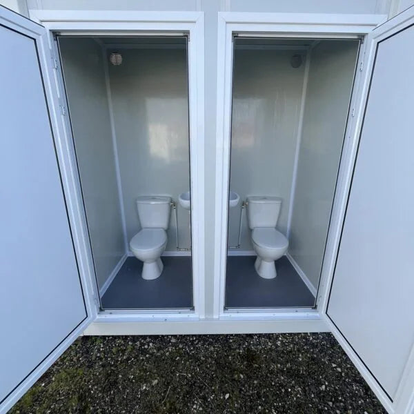 Unité sanitaire modulaire double 3.1 m² avec WC séparés
