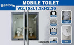 Unité sanitaire portable Bastone avec 2 Cabine Private – 2.12 m² – photo 11